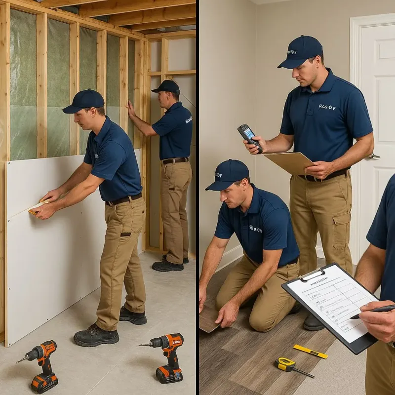 Repairs and Reconstruction process in El Cenizo, TX